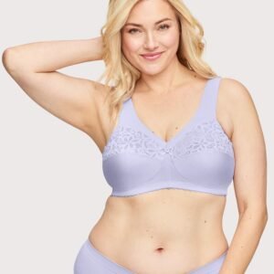 MagicLift Cotton Support Bra Lilac