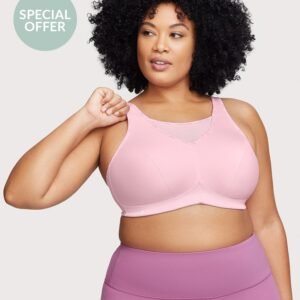 No-Bounce Camisole Sports Bra Parfait Pink