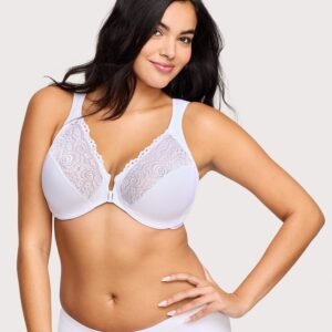 Front-Closure WonderWire Bra White