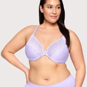 Front-Closure T-Back WonderWire Bra Soft Lilac
