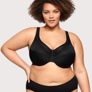 WonderWire Minimizer Bra Black