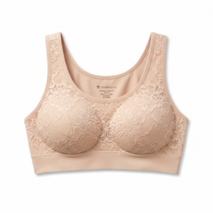 Starbkshirt Women's Seamless Lace Comfort Bra - Beige